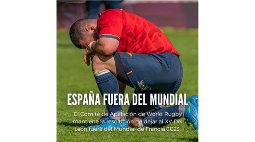 ESPAÑA FINALMENTE NO JUGARÁ EL MUNDIAL 