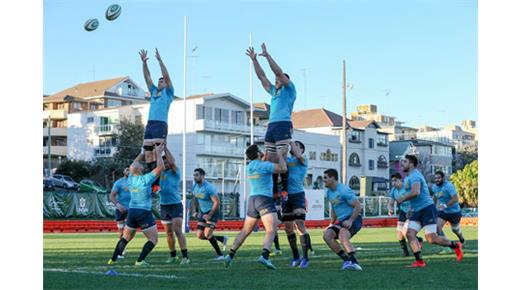 Las imágenes del entrenamiento de Los Pumas en Australia