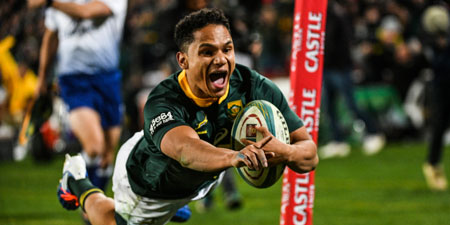 Rassie Erasmus reconoció el buen nivel de Herschel Jantjies