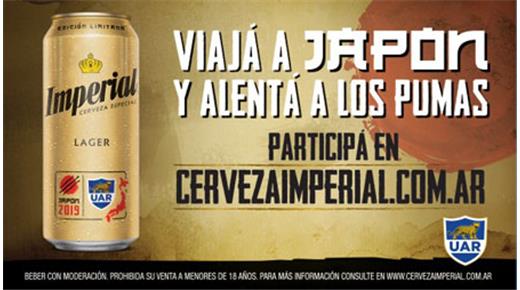 Viajá a Japón con Cerveza Imperial para alentar a Los Pumas