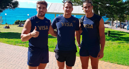 Los Pumas llegaron a Australia