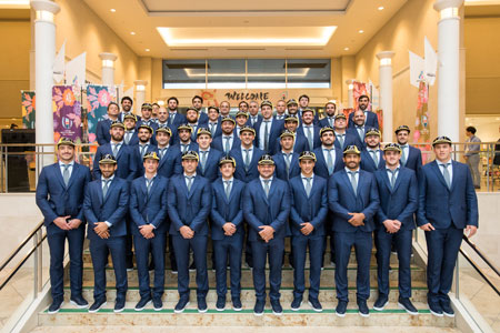 Los Pumas tuvieron su ceremonia de bienvenida