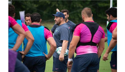 Las fotos de un nuevo entrenamiento de Los Pumas en Japón