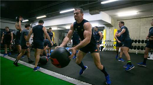 Las imágenes del primer entrenamiento de Los Pumas en Tokio