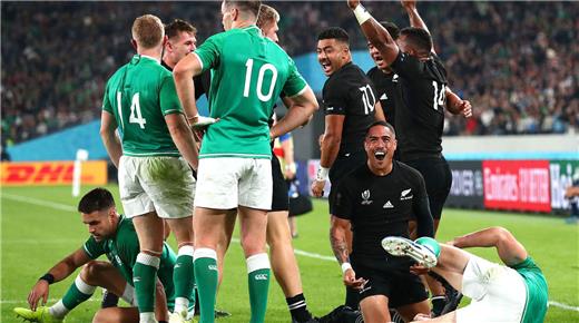 Los All Blacks no dejaron dudas frente a Irlanda y son semifinalistas