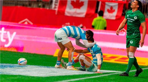 Marcos Moneta fue el máximo anotador de Los Pumas 7s en Vancouver