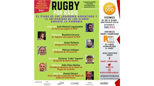 Hoy un nuevo programa de Rugby Champagne Radio