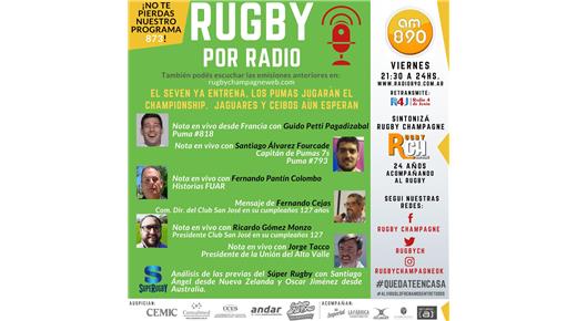 Reviví el programa 873 de Rugby Champagne Radio