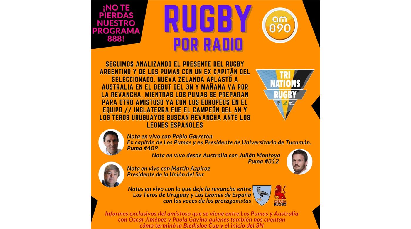 Reviví el programa de Rugby Champagne Radio