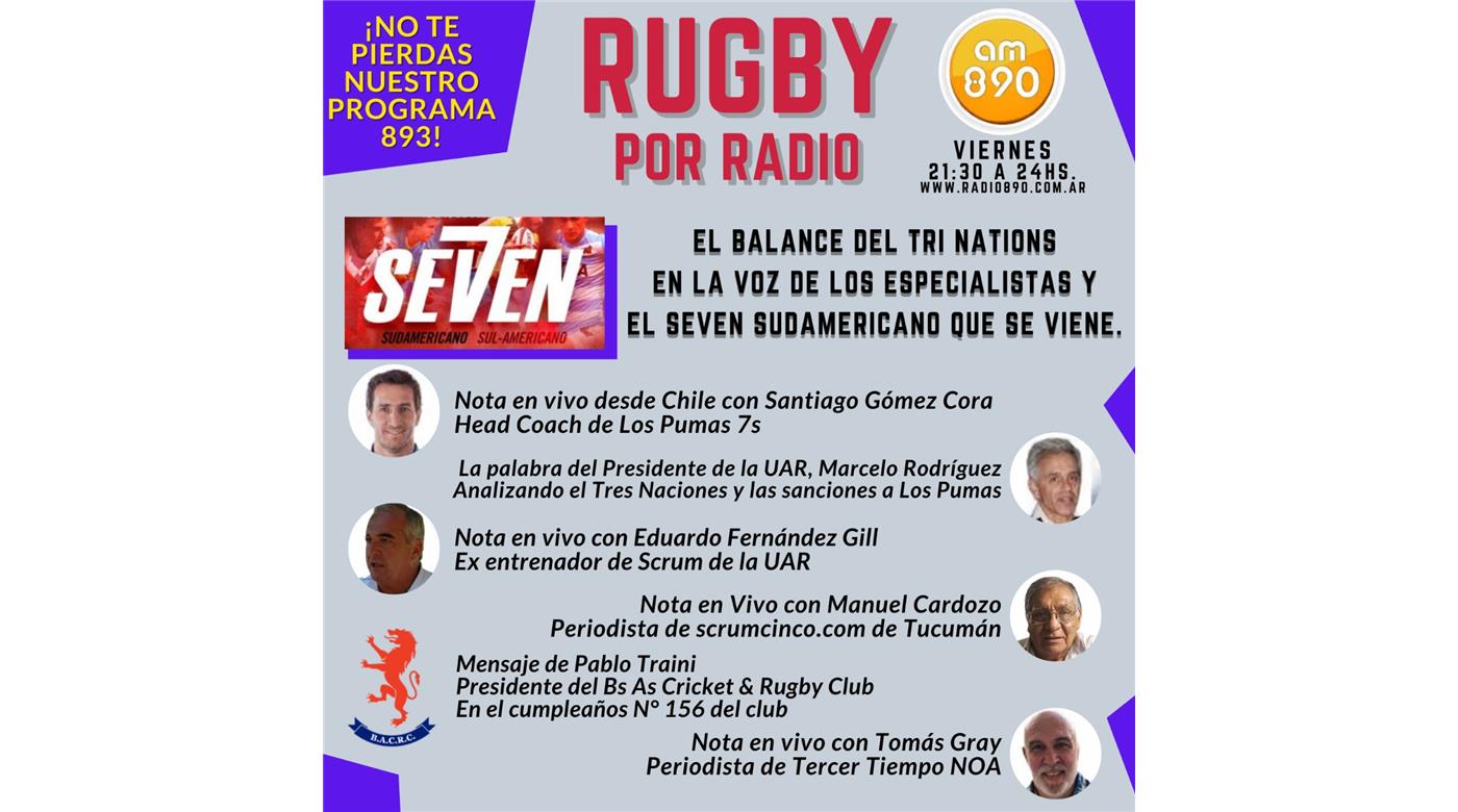 Hoy un nuevo programa de Rugby Champagne Radio