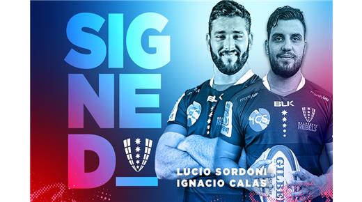 Lucio Sordoni e Ignacio Calas jugarán en Melbourne Rebels