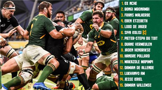 CINCO CAMBIOS EN LOS SPRINGBOKS PARA EL SEGUNDO TEST ANTE LOS ALL BLACKS