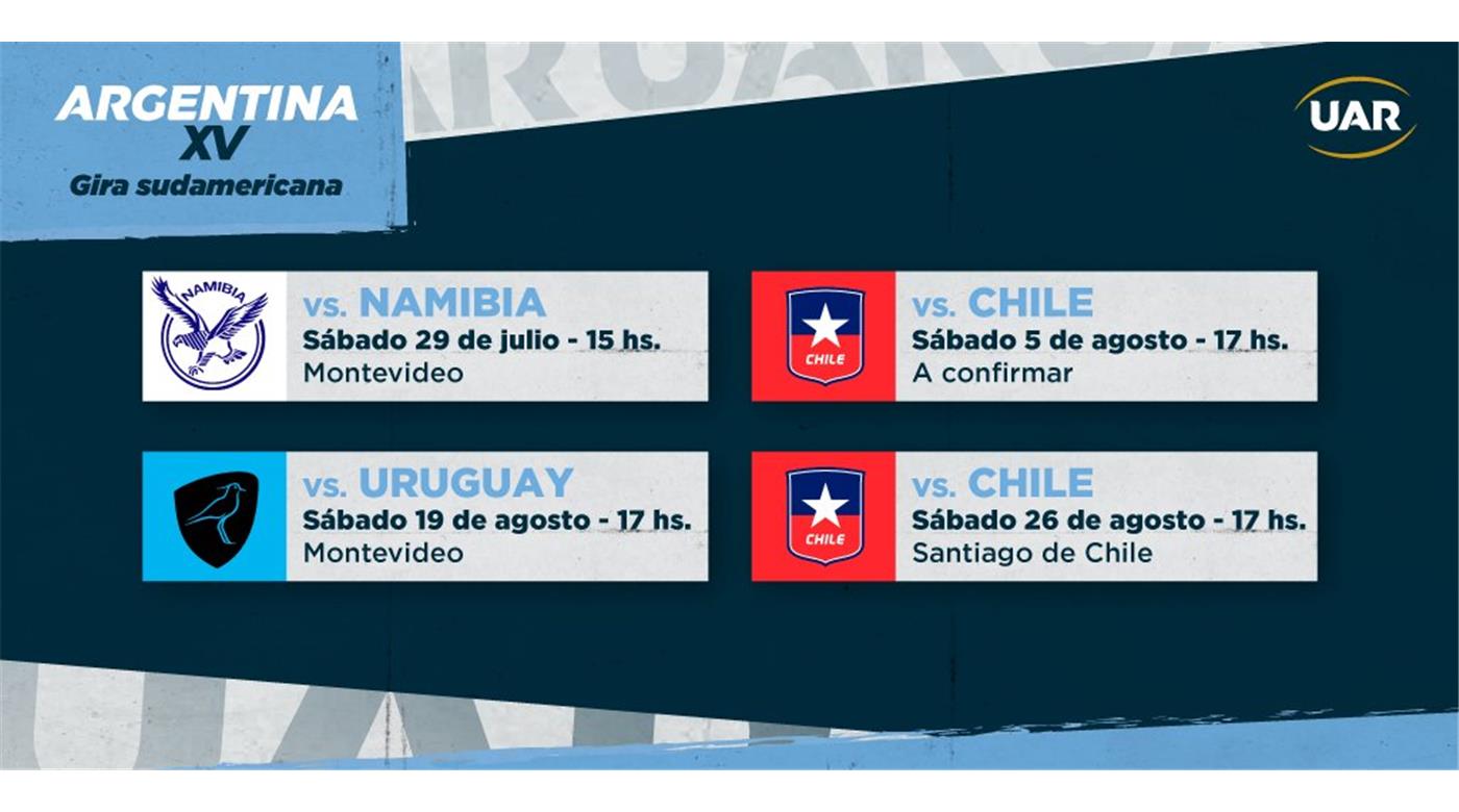 ARGENTINA XV CONFIRMÓ CUATRO AMISTOSOS PARA EL 2023