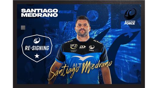 SANTIAGO MEDRANO SEGUIRÁ EN WESTERN FORCE 