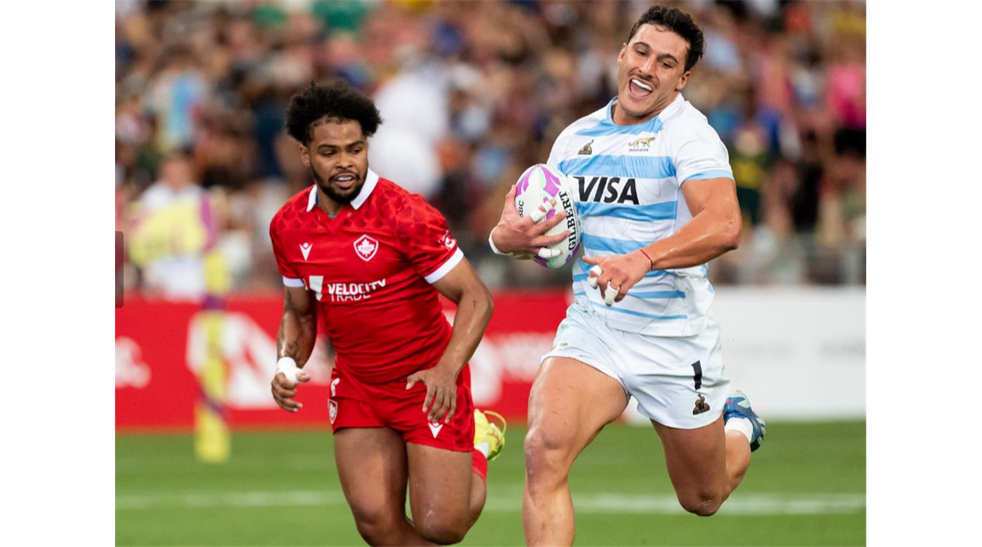 LOS PUMAS 7S GOLEARON A CANADÁ Y CLASIFICARON PRIMEROS