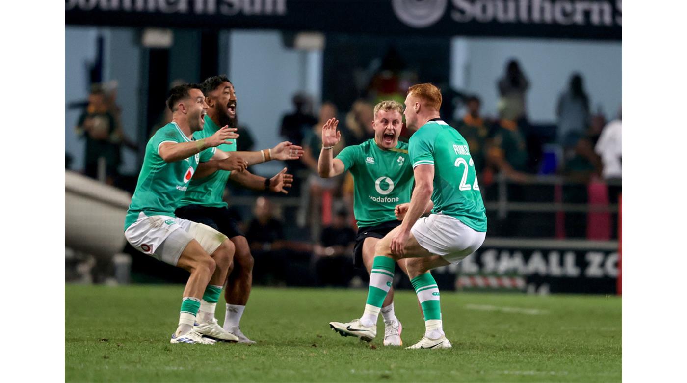 IRLANDA LE GANÓ A SUDÁFRICA EN UN PARTIDAZO