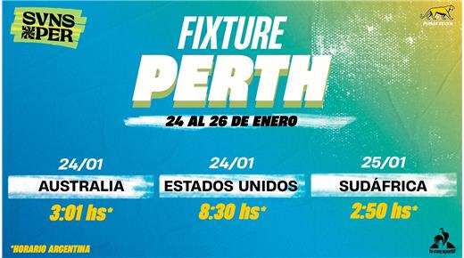LOS PUMAS SEVEN DEBUTAN EN LA MADRUGADA DE PERTH ANTE EL EQUIPO LOCAL, AUSTRALIA
