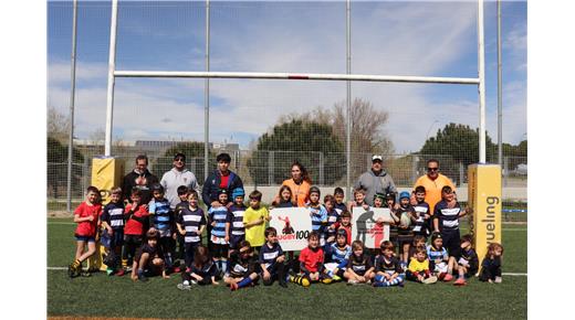 EN CATALUNYA, ESPAÑA, LAS ESCUELAS SE REÚNIERON ALREDEDOR DEL RUGBY