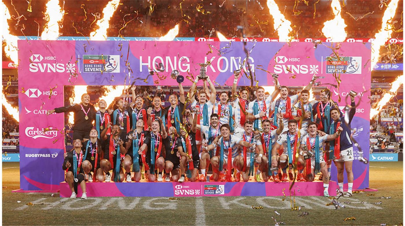LOS PUMAS 7S SON TRICAMPEONES DEL CIRCUITO, GANARON LA DORADA POR PRIMERA VEZ EN HONG KONG Y FRANCIA... SEGUNDO