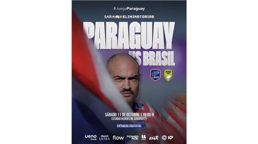 PARAGUAY ENFRENTARÁ EN ASUNCIÓN A BRASIL EN EL PARTIDO DE IDA PARA CLASIFICAR AL CUADRANGULAR FINAL POR EL PASAJE 24 AL MUNDIAL
