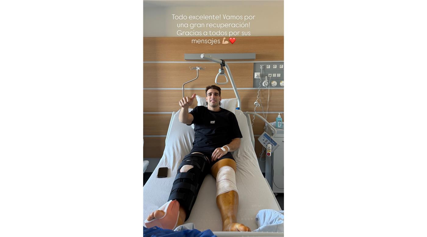 JUAN CRUZ MALLÍA FUE OPERADO CON ÉXITO Y TENDRÁ PARA VARIOS MESES DE RECUPERACIÓN 