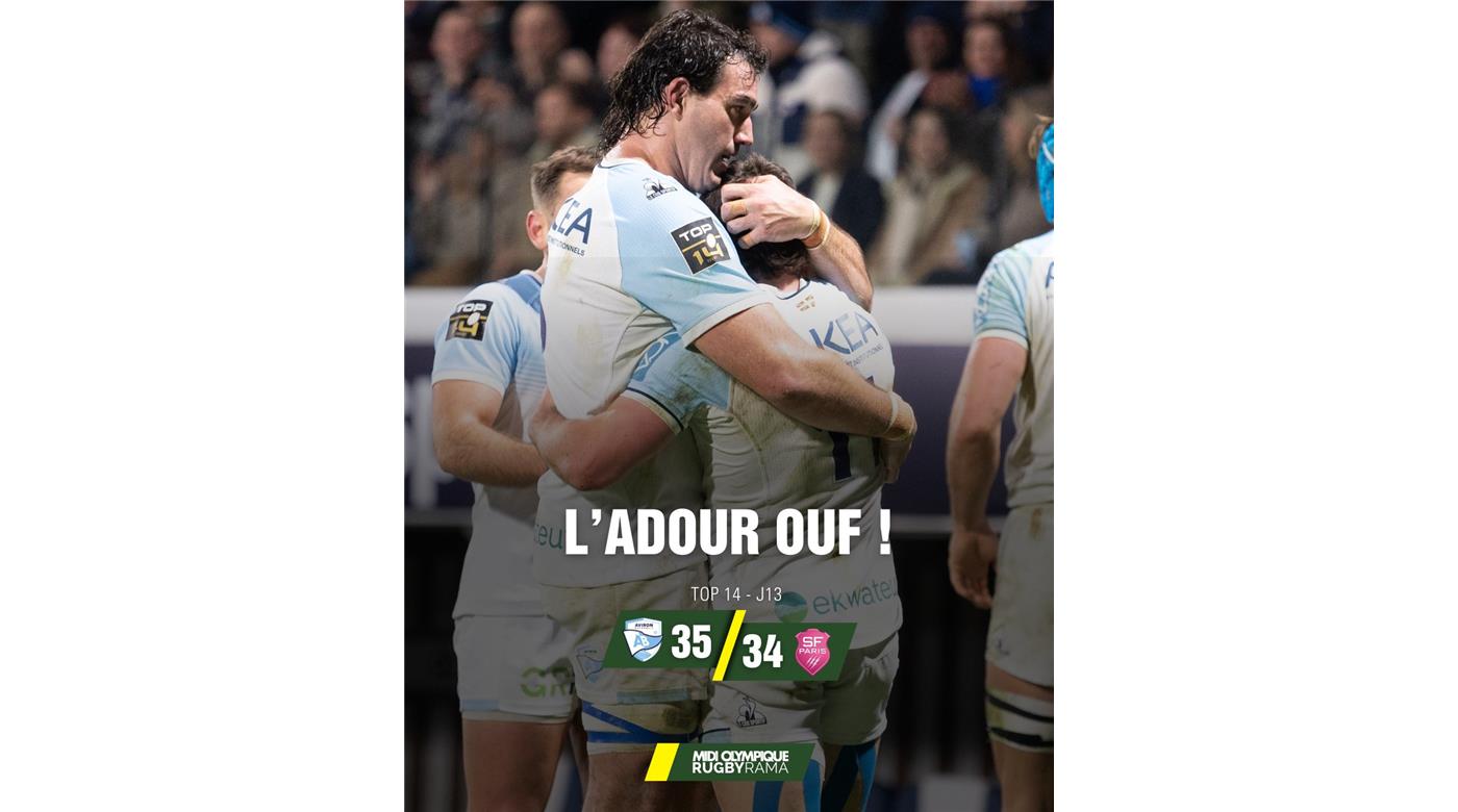 LOS PUMAS MATEO CARRERAS Y LUCAS PAULOS, EN EL DESCUENTO, APOYARON TRIES PARA DARLE LA VICTORIA A BAYONNE