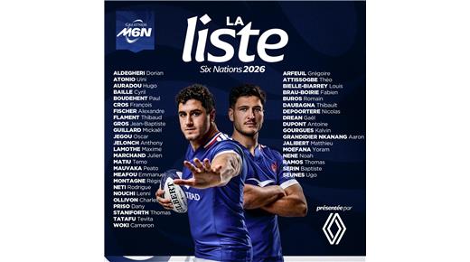 FRANCIA Y SUS JUGADORES PARA AFRONTAR EL SEIS NACIONES