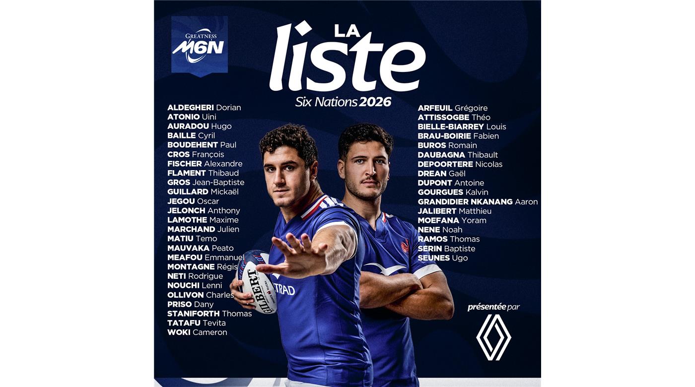 FRANCIA Y SUS JUGADORES PARA AFRONTAR EL SEIS NACIONES