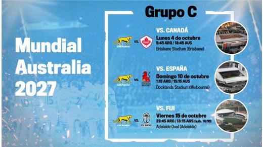 SE CONFIRMÓ EL FIXTURE DEL MUNDIAL DE AUSTRALIA 2027