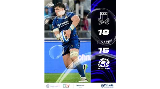 ITALIA SUPERÓ A ESCOCIA CON SUSPENSO Y ARRANCÓ CON EL PIE DERECHO EL SEIS NACIONES 