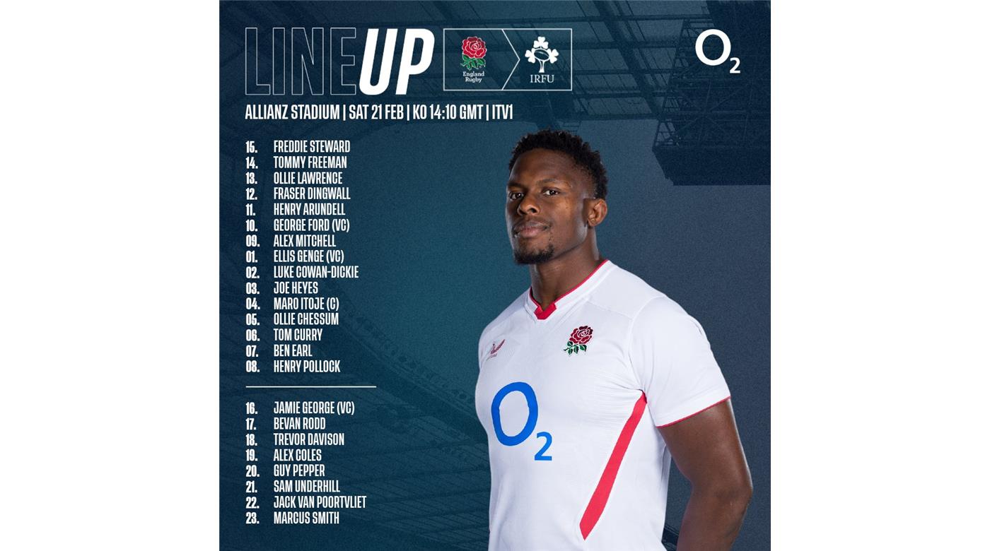 INGLATERRA CON TRES CAMBIOS PARA ENFRENTAR A IRLANDA