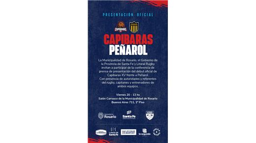 SE PRESENTA OFICIALMENTE EL PARTIDO CAPIBARAS XV VS. PEÑAROL RUGBY
