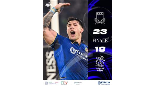 OTRO GOLPE EN EL SEIS NACIONES: ITALIA LE GANÓ A INGLATERRA POR PRIMERA VEZ EN LA HISTORIA