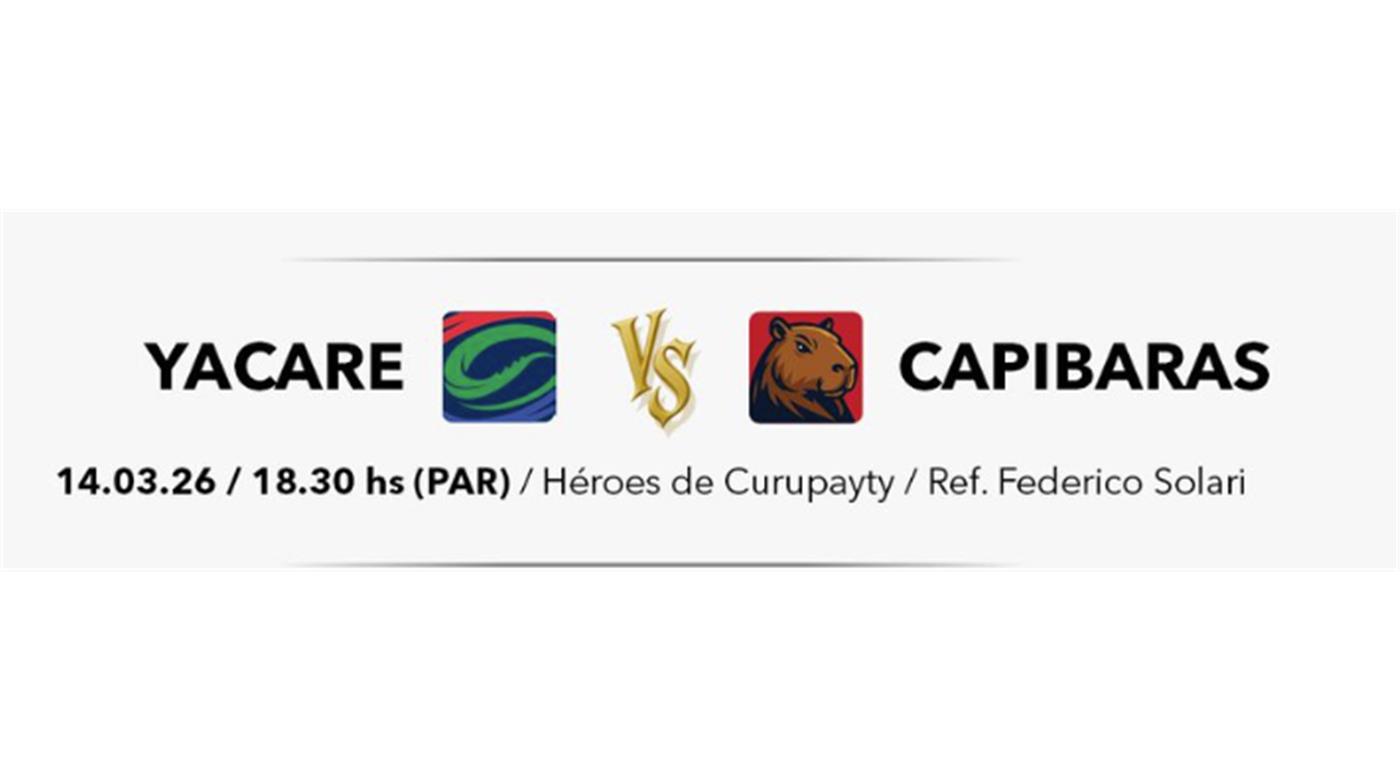 YACARÉ ESPERA A CAPIBARAS EN BUSCA DE CONSEGUIR SU PRIMERA ALEGRÍA