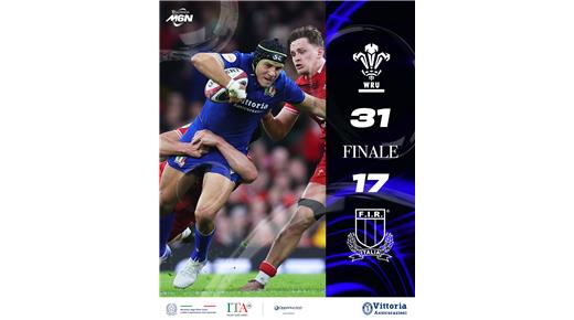 GALES SE ACORDÓ DE GANAR Y DERROTÓ A ITALIA EN EL CIERRE DEL SEIS NACIONES