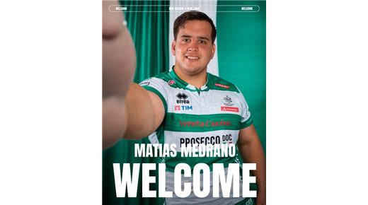 MATÍAS MEDRANO FIRMÓ POR DOS AÑOS CON EL BENETTON DE ITALIA