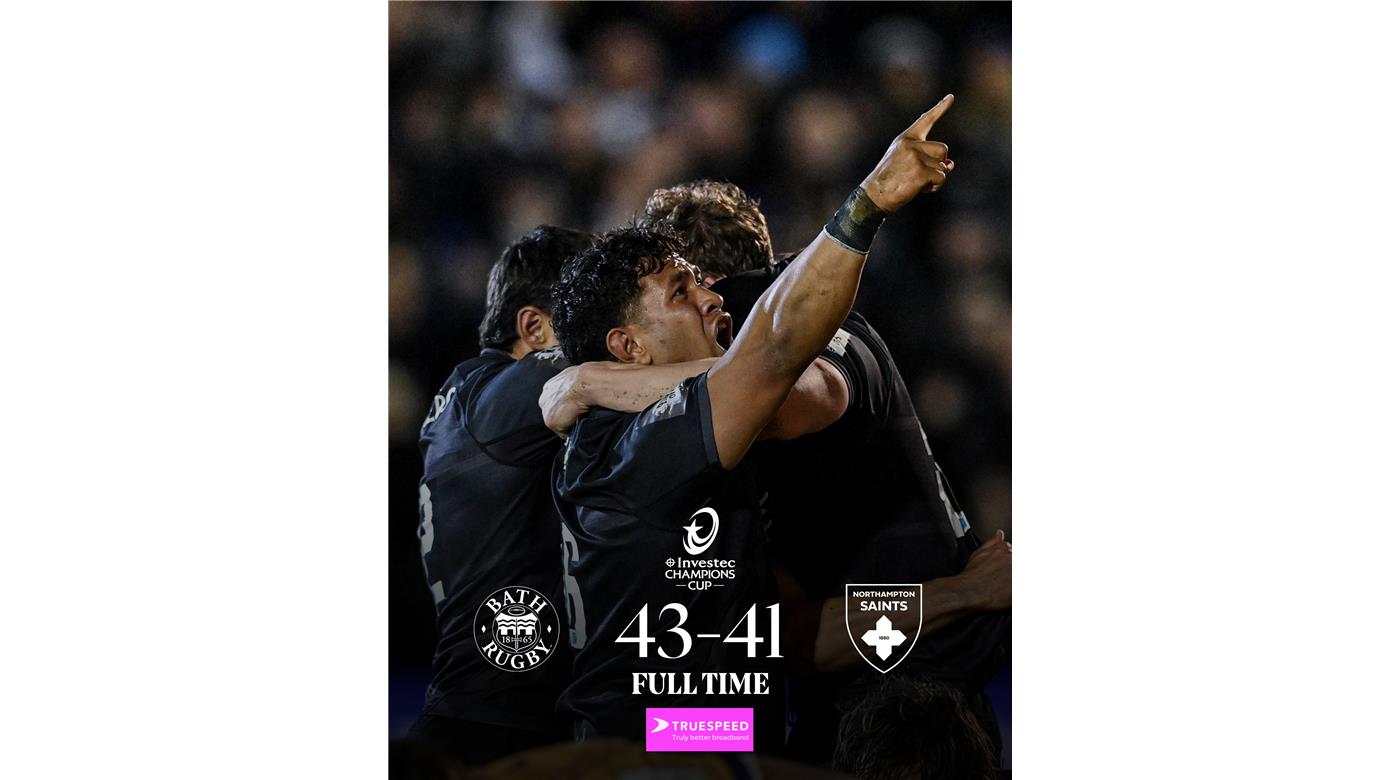 CON LA PRESENCIA DE SANTIAGO CARRERAS EL BATH VENCIÓ A NORTHAMPTON EN LA CHAMPIONS CUP 