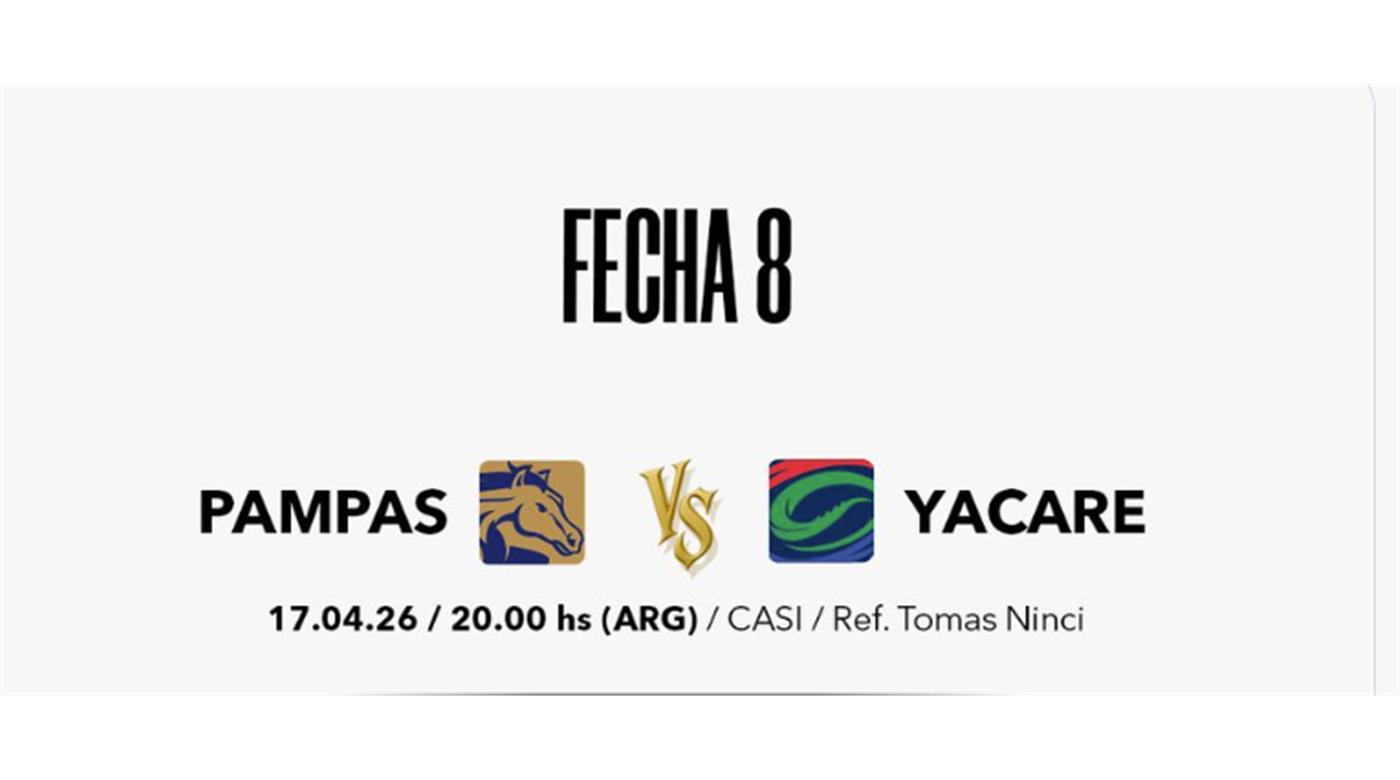PAMPAS QUIERE SEGUIR MIRANDO A TODOS DESDE LO MÁS ALTO, Y ENFRENTA A YACARÉ EN EL CASI 