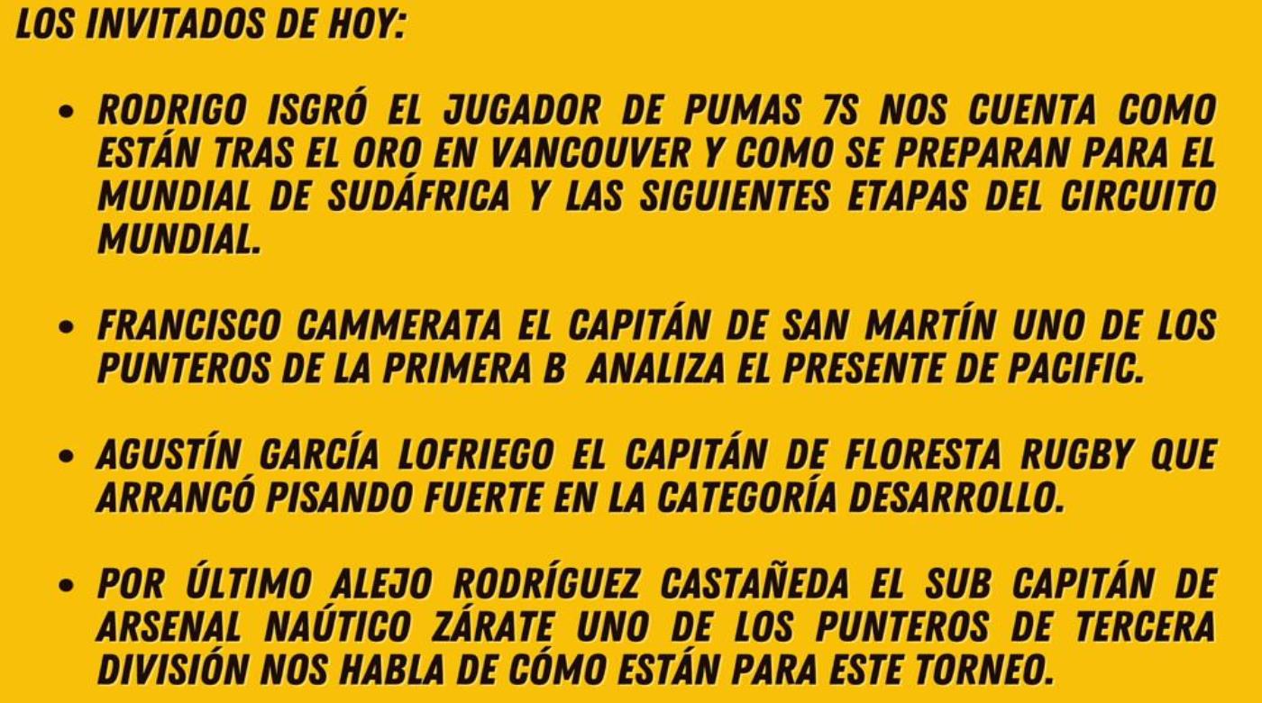 ¡NO TE LO PIERDAS!: UN CAMPEÓN DE SEVEN EN NUESTRO PROGRAMA DE RADIO
