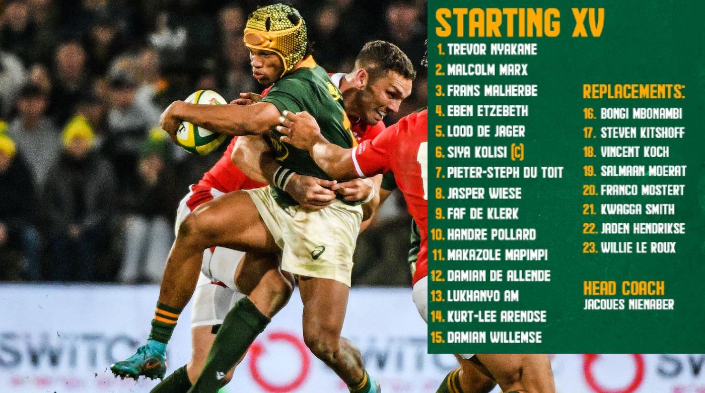 LOS SPRINGBOKS YA ESTÁN LISTOS PARA LA PRIMERA FECHA DEL RUGBY CHAMPIONSHIP