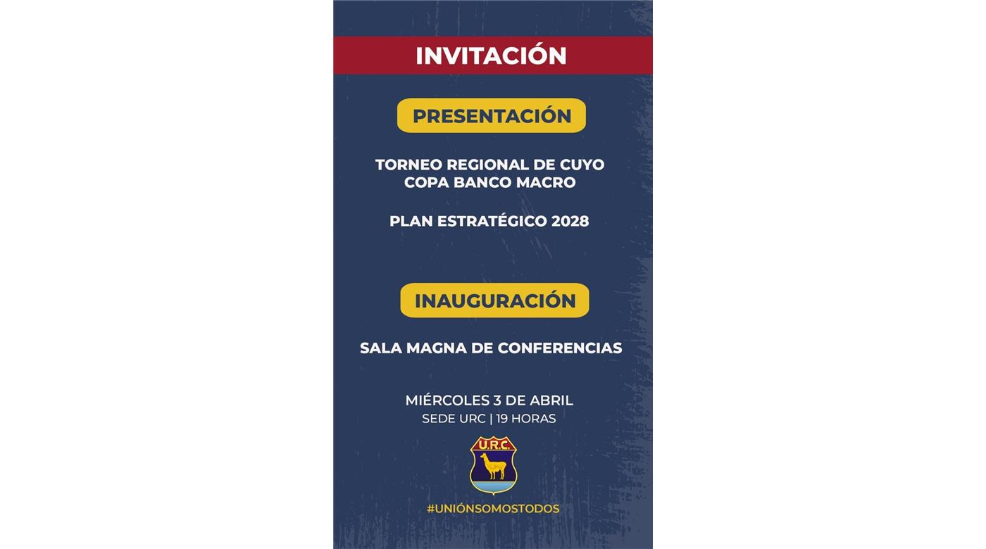 LA UNIÓN DE RUGBY DE CUYO PRESENTA EL NUEVO TORNEO REGIONAL TOP 10  