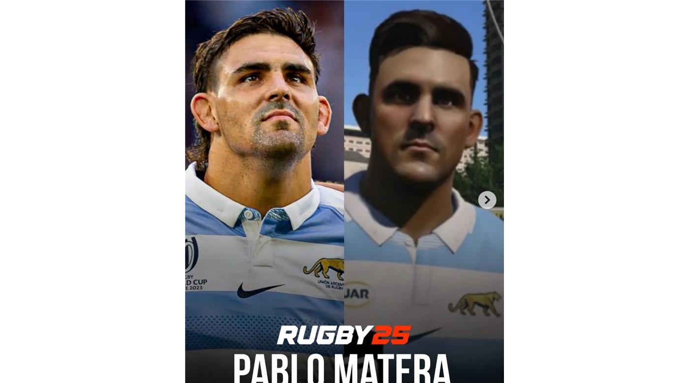 LOS ROSTROS DE LOS PUMAS EN RUGBY 25, EL NUEVO VIDEOJUEGO DEL DEPORTE OVALADO