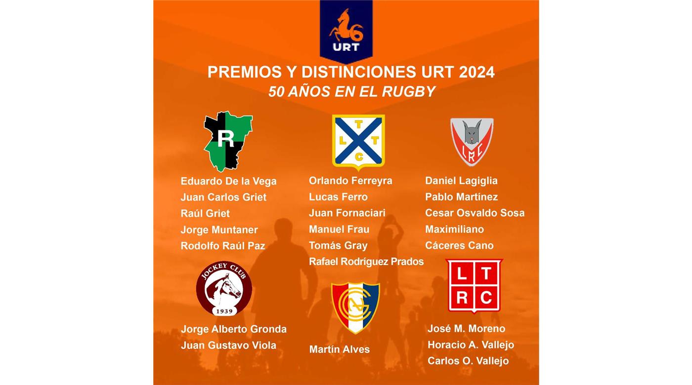 SE DEFINIERON LAS DISTINCIONES DEL RUGBY TUCUMANO EN SU 50° ANIVERSARIO
