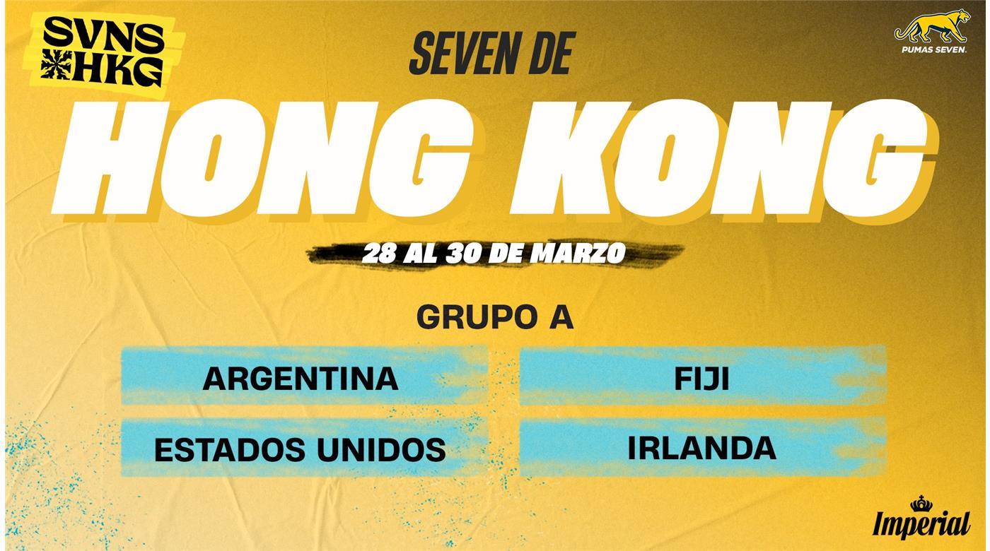 DESDE LAS 2.11HS,  DE LA MADRUGADA, LOS PUMAS 7S DEBUTAN EN HONG KONG ANTE IRLANDA 