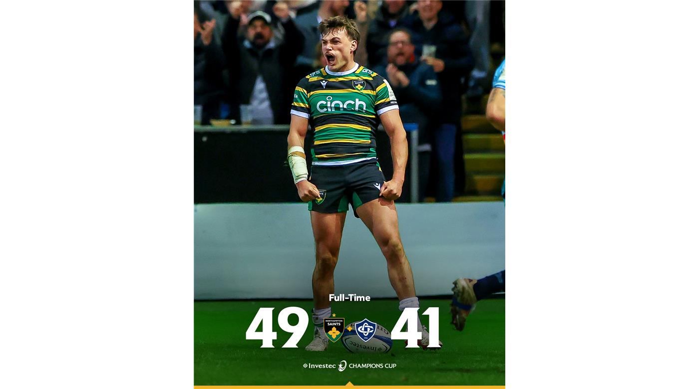 ARRANCARON LOS OCTAVOS DE FINAL DE LA CHAMPIONS CUP CON VICTORIA DE NORTHAMPTON